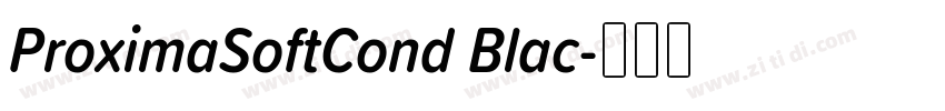 ProximaSoftCond Blac字体转换